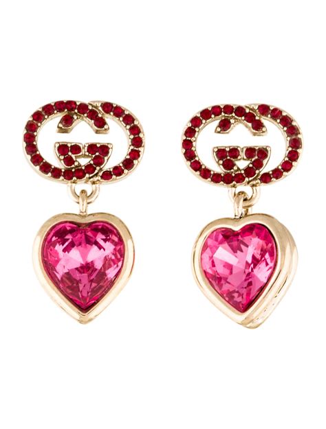 gucci love heart earrings